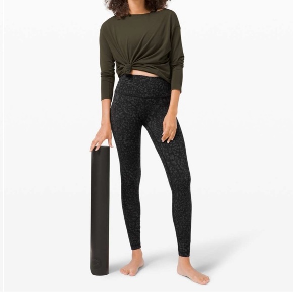 Lululemon Wunder Under High-Rise Tight 28" Luxtreme Wild Thing Camo Deep Coal - Picture 8 of 11